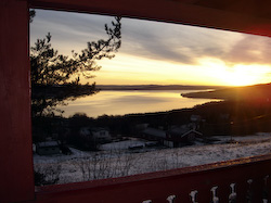utsikt solnedgang